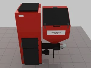 heating stove 25kw 3D Model