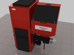 heating stove 25kw 3D Model