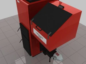 heating stove 25kw 3D Model