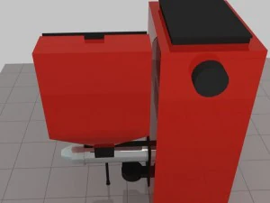 heating stove 25kw 3D Model