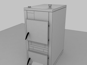 heating stove 17kw Modèle 3D