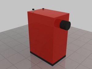 heating stove 17kw Modèle 3D