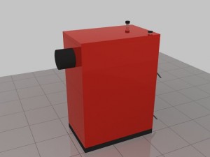 heating stove 17kw Modèle 3D