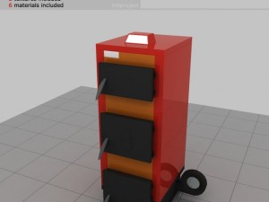 heating stove 3D 모델