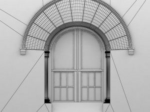 renaissance window Model 3D