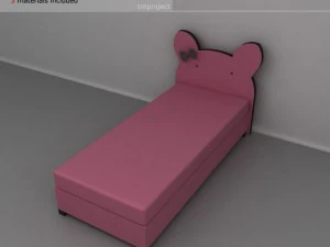 children bed princessa 3D Model