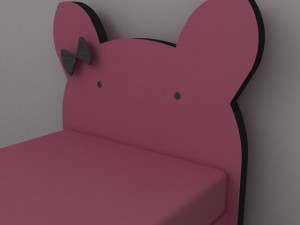 children bed princessa Modèle 3D
