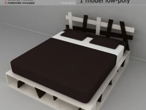 salib tempat tidur Model 3D