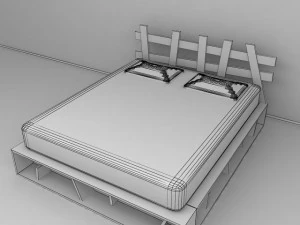 bed cross 3D Model