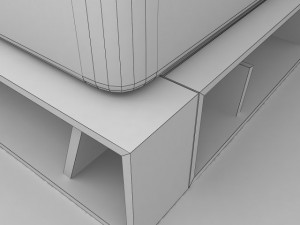 bed cross 3D 模型