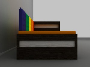 bed kokeshi Modèle 3D