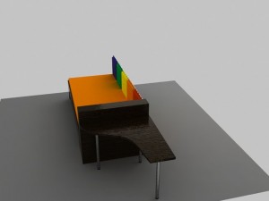 bed kokeshi Modèle 3D