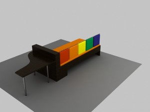 bed kokeshi Modèle 3D