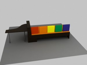 bed kokeshi Modèle 3D