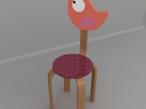 kids table chairs 3D Model