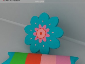 kids pillows Modèle 3D