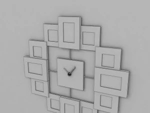 clok with picture frame 3D Model