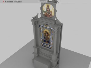 church altar 3D मॉडल