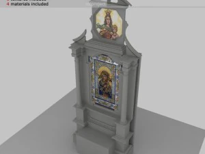 церковний вівтар 3D Модель