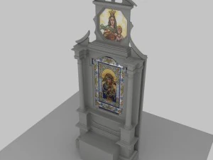 church altar 3D Model