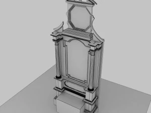 church altar 3D Model