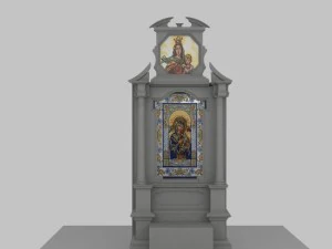 church altar 3D Model