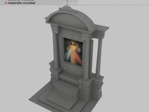 church altar 3D 모델