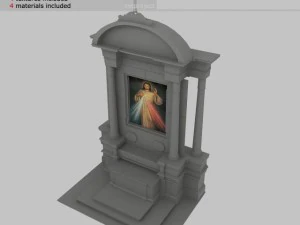 церковний вівтар 3D Модель