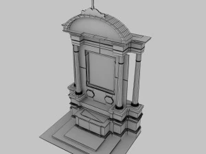 church altar 3D Model