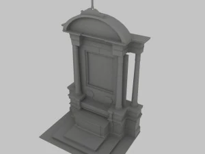 church altar 3D Model