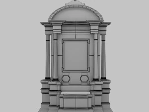 church altar 3D Model