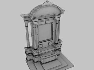 church altar 3D Model