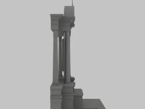 church altar 3D Model