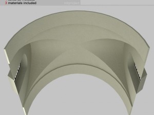cross vault 3D-Modell