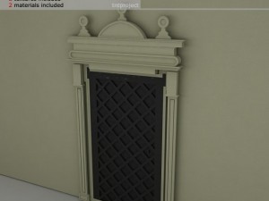 ornate door molding Modèle 3D