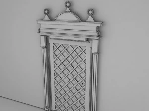 ornate door molding 3D Model