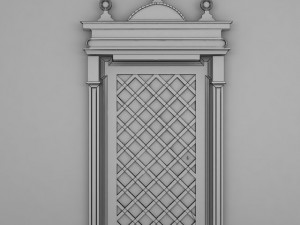 ornate door molding Modelo 3D