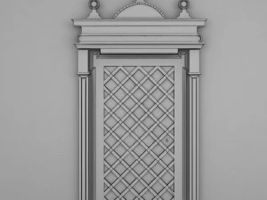 ornate door molding 3D Model