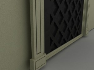 ornate door molding Modelo 3D