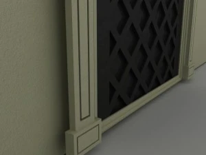 ornate door molding 3D Model