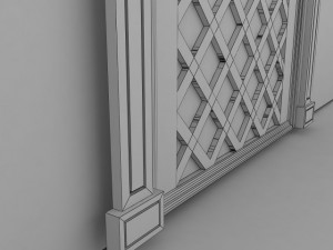ornate door molding Modelo 3D