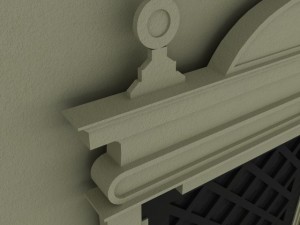ornate door molding Modelo 3D
