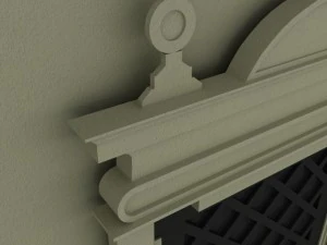 ornate door molding 3D Model