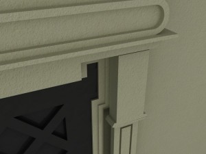 ornate door molding Modelo 3D