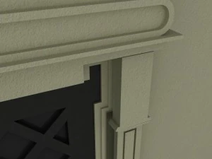 ornate door molding 3D Model