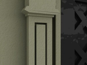 ornate door molding Modelo 3D