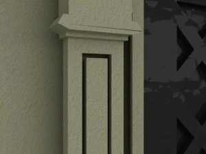 ornate door molding 3D Model