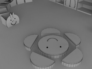 nursery furniture set 3D Model