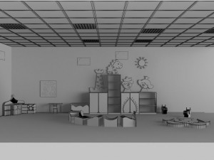 nursery furniture set 3D Model