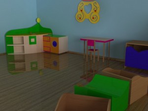 nursery furniture set 3D Model